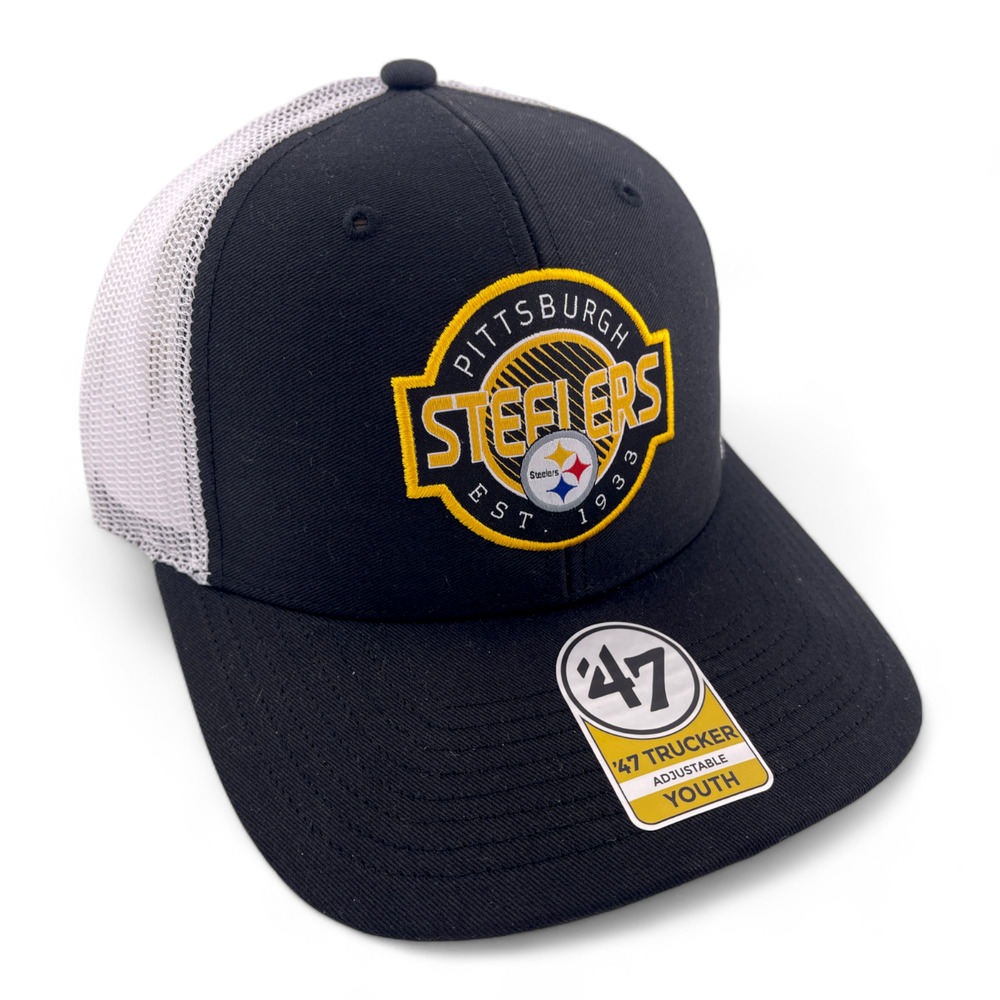 '47 Brand Pittsburgh Steelers NFL Trucker Kids Toddler Child Adjustable‎ Hat Cap